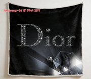 Dior Diamond Crystal Flannel Blanket Throw Sofa Decor D133